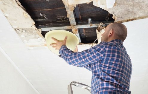 roof leak location and repair